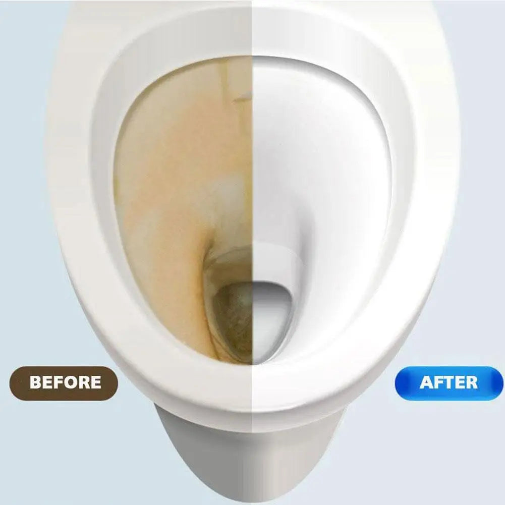 2/5/10Pcs Blue Bubble Toilet Bowl Cleaner Descaling Antibacterial Toilet Cleaner Double Effect Rose Fragrance Toilet Cleaner