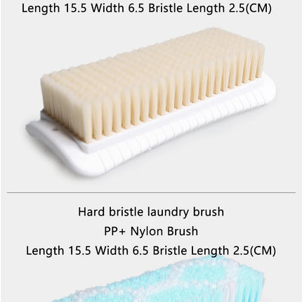 Laundry Brush Clothing Cleaning Tools Not Damaging Clothes Anti Slip Grip Soft Hard Bristled Brushes Clothes Scrubbing Brush - E-menage