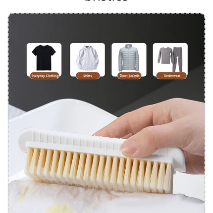 Laundry Brush Clothing Cleaning Tools Not Damaging Clothes Anti Slip Grip Soft Hard Bristled Brushes Clothes Scrubbing Brush - E-menage