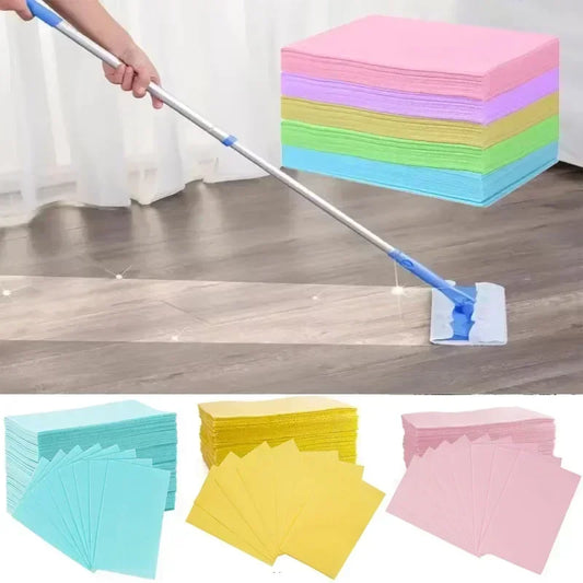 30/100pcs Toilet Cleaner Sheets Floor Cleaning Mopping Decontamination Scented Kitchen Room Remove Dust Household Hygiene