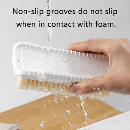 Laundry Brush Clothing Cleaning Tools Not Damaging Clothes Anti Slip Grip Soft Hard Bristled Brushes Clothes Scrubbing Brush - E-menage