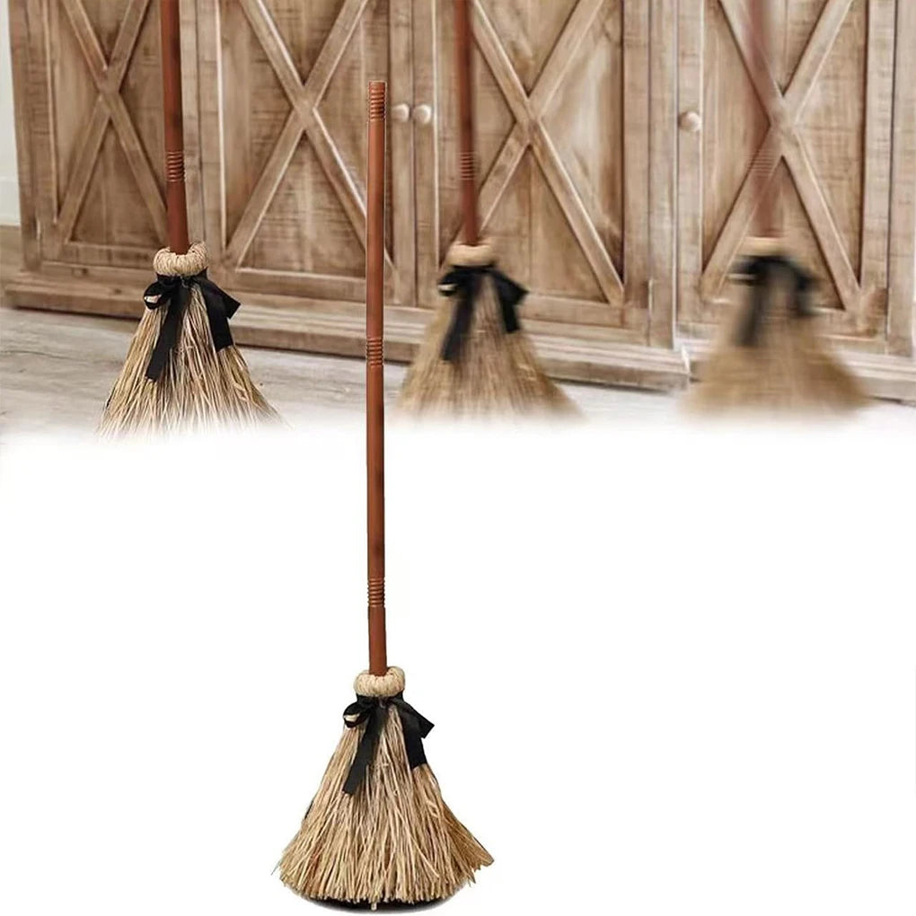 Halloween Floating Witch's Broom Terror Atmosphere Haunted Dancing Broom Festive Decorations Broom With Ghost Sounds Home Decor