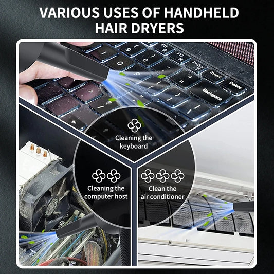 3-in-1 Vacuum Cleaner USB Charging Portable Suction And Blowing Function for Small Car And Household Use