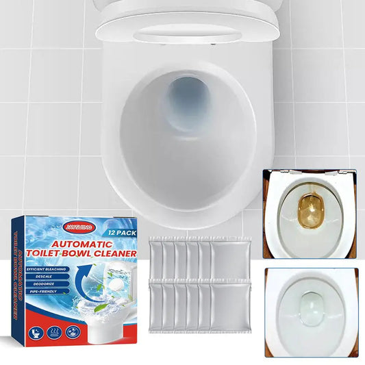 Toilet Bowl Cleaner Tablets Automatic Bleach Toilet Bowl Cleaner Toilets Descaling Deodorizing Yellow Stains Cleaning