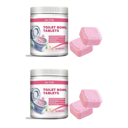 Toilet Cleaning Effervescent Tablets Cleaning Stains Remover Yellow Deodorant Freshener Automatic Toilet Bowl Bathroom Cleaner