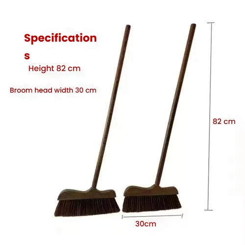 Collapsible Broom Angled Wood Handle Soft Thickened Wool Floor Sweeping Kitchen Cleaning Brush Broomsticks Indoor Outdoor