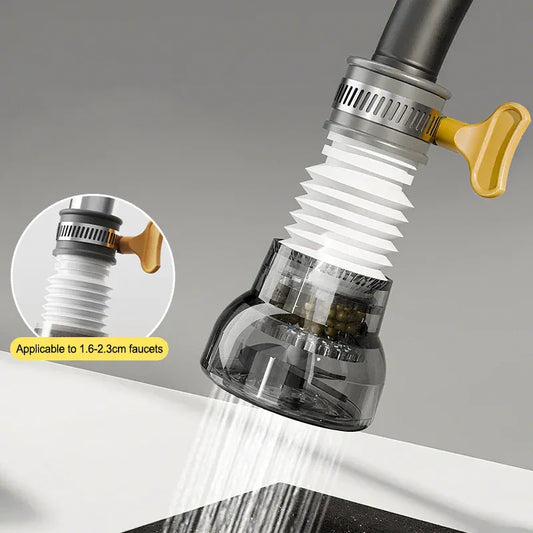 Faucet Filter Household Tap Water Purifier Showerhead Splash Proof Extender Booster Filter Cartridge Universal Water Filter