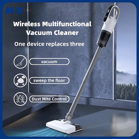 3-in-1 Handheld Vacuum Cleaner 19000PA Suction Power Cordless Vacuum Cleaner 1 filter+3 brush heads+2 mop pads