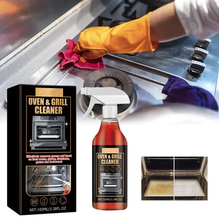 Nettoyant Moussant Puissant Four, Gril & Micro-ondes 100ML – Élimine Graisse, Odeurs & Dépôts Tenaces
