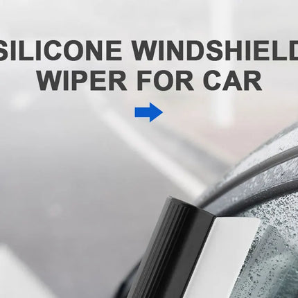 SEAMETAL Car Flexible Soft Silicone Water Wiper Car Window Cleaning Glass Scraper Handy Squeegee Auto Blade Clean Scraping Tools