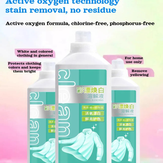 Lessive domestique blanchissante, oxygénée, anti-jaunissement - E-menage