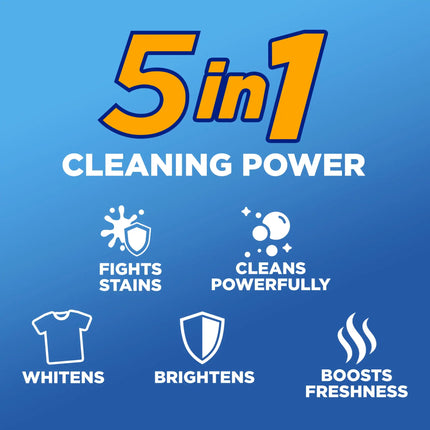 Advanced Clean Liquid Laundry Detergent with Oxi & Odor Eliminator, 150 fl oz for 75 Loads, Original Scent