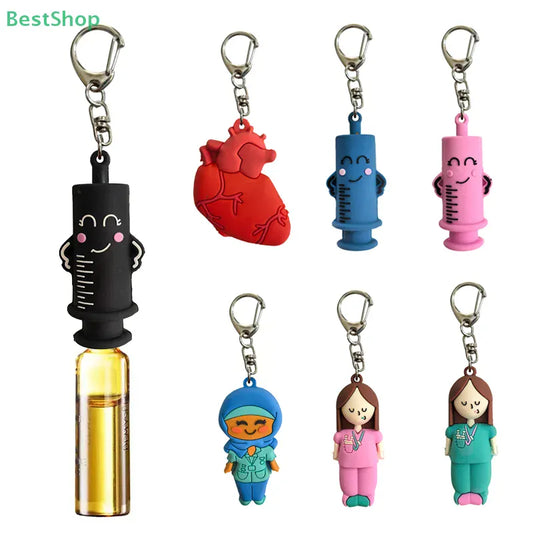 ❤Ampoule Bottle Opener with Soft Rubber Keychain - Cartoon-style Creative Small Gift