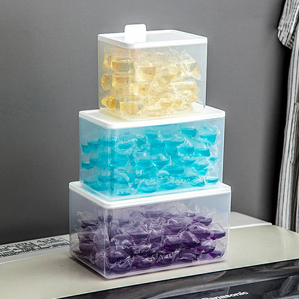 Boîte de rangement hermétique et étanche pour lessive en poudre - E-menage
