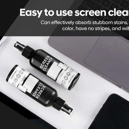 Screen Cleaner Spray Kit-Glass Cleaner Spray and Microfiber Cleaning Cloth,Suitable for a variety of Glass,Glasses,Camera Lenses