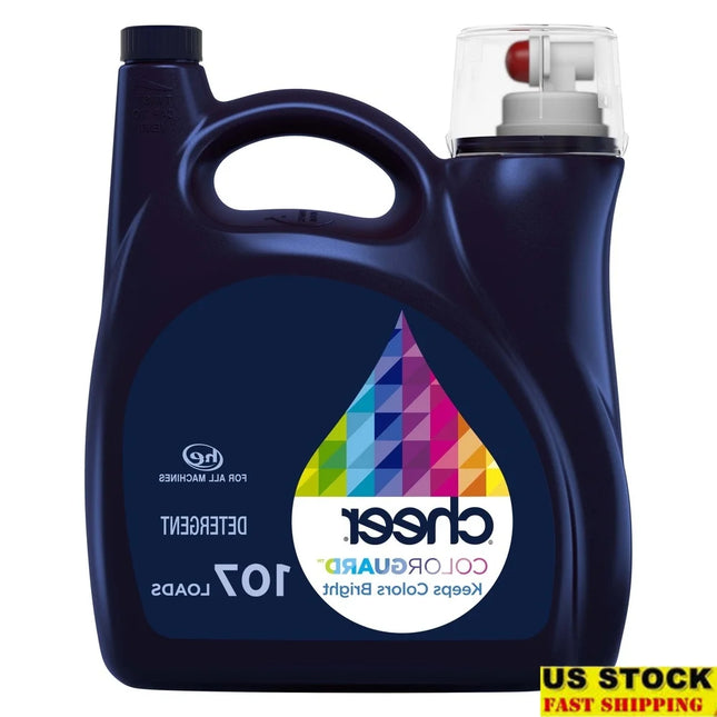 Liquid Laundry Detergent HE Compatible 154 fl oz Color Protection Fresh Clean Scent Fights Fading Pilling 107 Loads All Machines