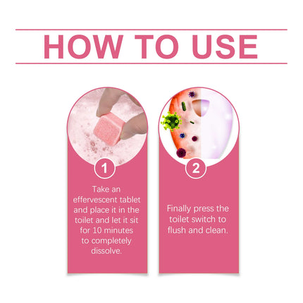 Toilet Cleaning Effervescent Tablets Cleaning Stains Remover Yellow Deodorant Freshener Automatic Toilet Bowl Bathroom Cleaner