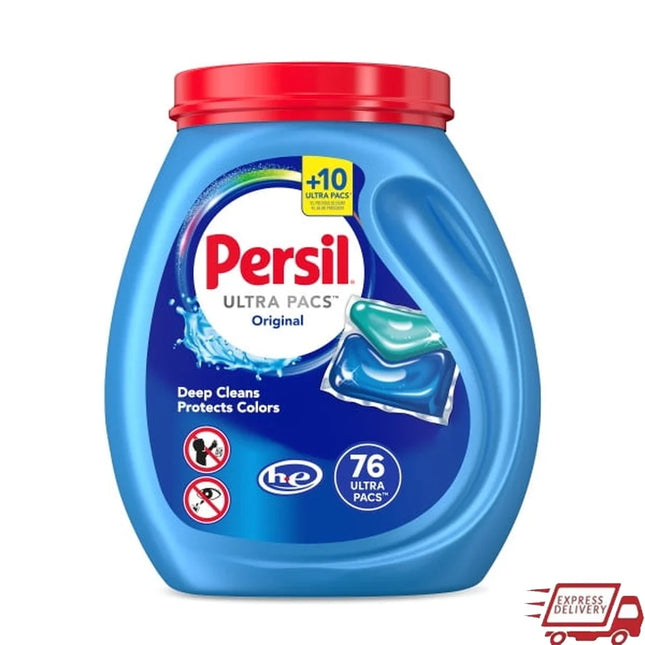 Ultra Everyday Clean Laundry Detergent Pacs Color Safe High Efficiency Original Scent 76 Loads Easy Use Premeasured Packs