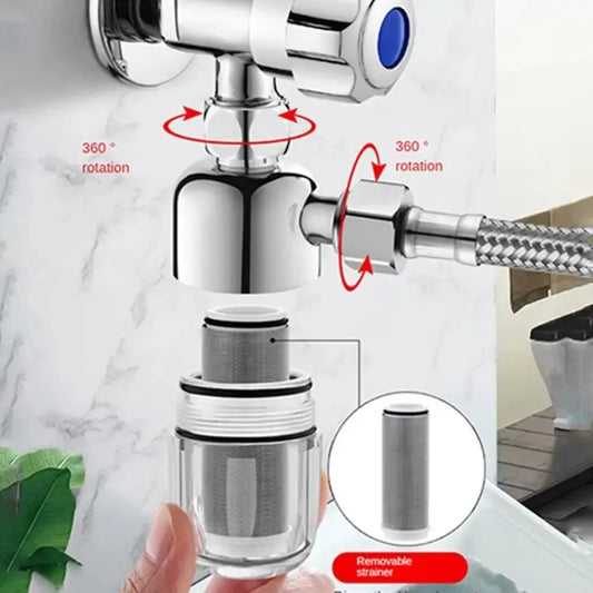 Full Copper Pre Water Filter Stainless Steel Transparent Water Purifier Anti-scaling 4 Points Spray Head Washing Machine