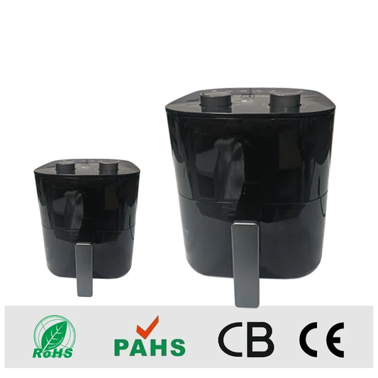 8L Stainless Steel Air Fryer Without Oil Digital Mechanical Control Oil Free Cooker Air Fryer