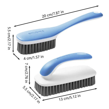 Lot de 2 brosses à linge anti-taches pour chaussures , pour vêtements en tissu - E-menage