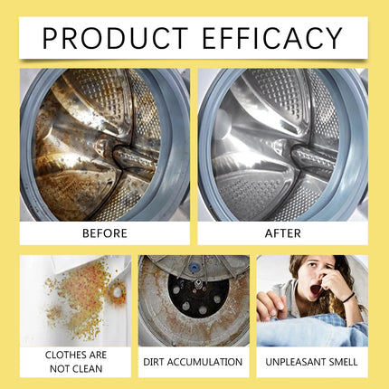 Nettoyant pour Machine à Laver JAKEHOE – Nettoyage en Profondeur Anti-Odeurs et Anti-Bactérien | Élimine la Saleté et le Calcaire | Formule Écologique, Fraîcheur Durable – 100 ml