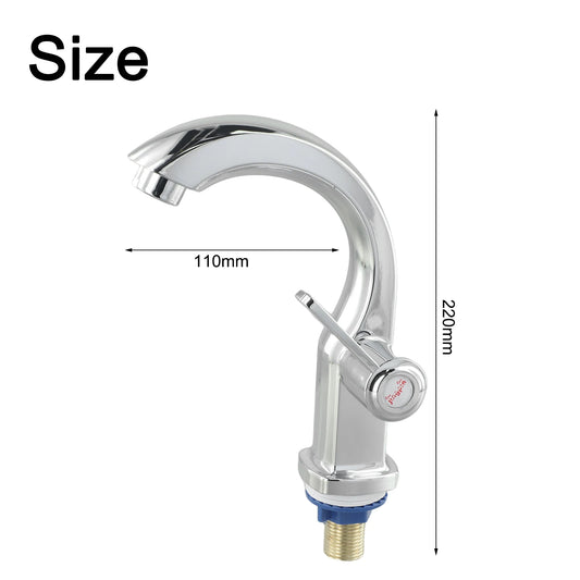 Bathroom Basin Faucet ABS Water Purifier Single Lever Hole Tap Single Cold Bathroom Kitchen Deck Mounted Bathroom Sink Faucet