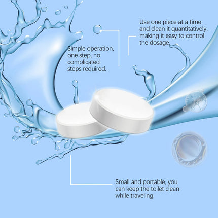 Toilet Bowl Cleaner  Cleaning 10 Tablets Blue Bubble  Powerful Deodorizer For Bathroom Wc  Descaling And Deodorize Toilet Cleane