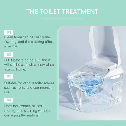 Toilet Bowl Cleaner, Crazy Klean Toilet Cleaner, Automatic Refreshes Toilets, Long-Lasting Cleane Fresh Scent,Toilets Water Trea