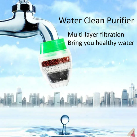Household Kitchen Home Carbon Faucet Mini Tap Water Clean Filter Purifier Filtration Cartridge 21-23mm Filter Bamboo Charcoal