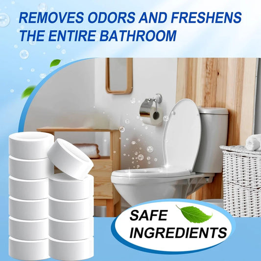 Automatic Toilet Bowl Cleaner Tablets-Fresh Scent,Long-Lasting Cleaning Effectively removes stains and limescale; Fresh Fragranc