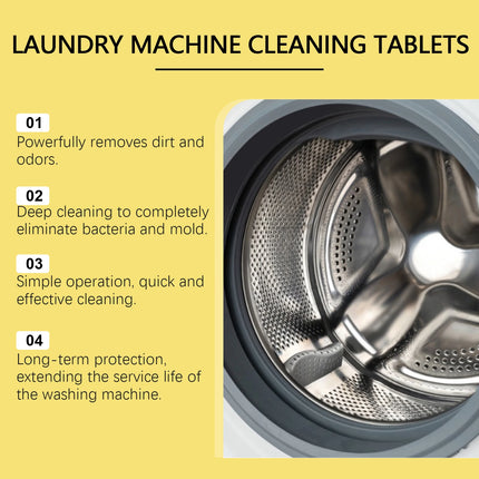 Nettoyant pour Machine à Laver JAKEHOE – Nettoyage en Profondeur Anti-Odeurs et Anti-Bactérien | Élimine la Saleté et le Calcaire | Formule Écologique, Fraîcheur Durable – 100 ml