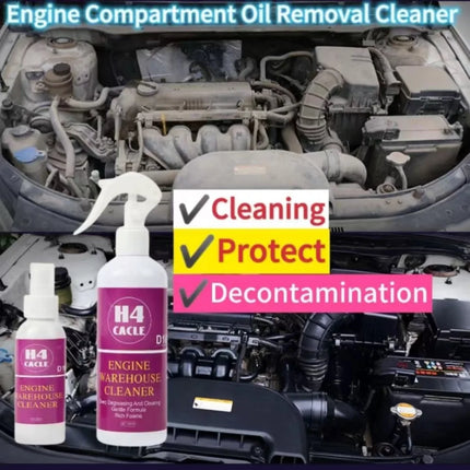 Nettoyant moteur en spray brillant, protecteur moteur, dégraissant, nettoyant poussière et huile lourde - E-menage