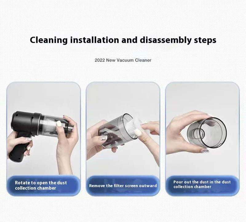 2025 Car Vacuum Cleaner Portable Small VacuumCleaner For Multi Purpose Vehicles Small Household Pump Handheld Car Vacuum Cleaner