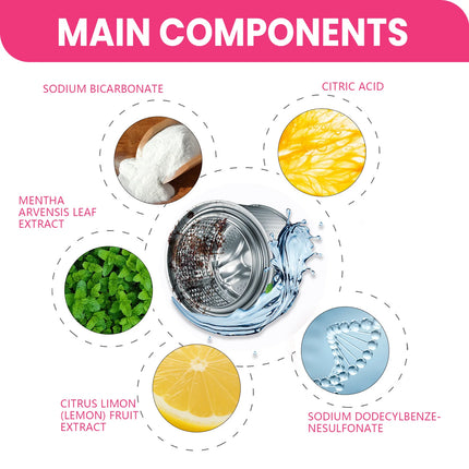 Washing Machine Sink Cleaning Effervescent Tablets Washing Machine Sink Cleaning Odor Removal Dirt Removal Effervescent Tablets