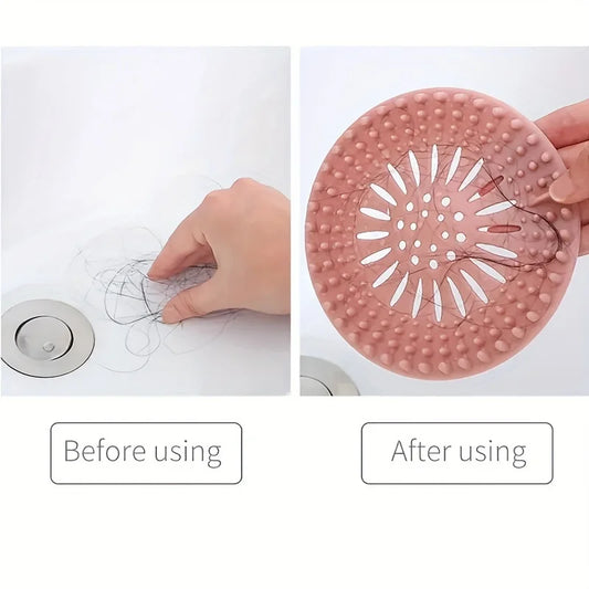 1 drain hair filter to keep the drainage clean and unobstructed, shower drainage kit hair sink filter