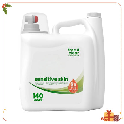 Sensitive Skin Free & Clear Liquid Laundry Detergent, 140 Loads, 140oz