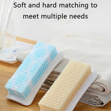 Laundry Brush Clothing Cleaning Tools Not Damaging Clothes Anti Slip Grip Soft Hard Bristled Brushes Clothes Scrubbing Brush - E-menage