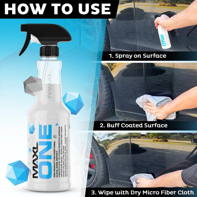 Nettoyant Tout Usage Brillance et Protection pour Peinture, Vitres et Roues - E-menage