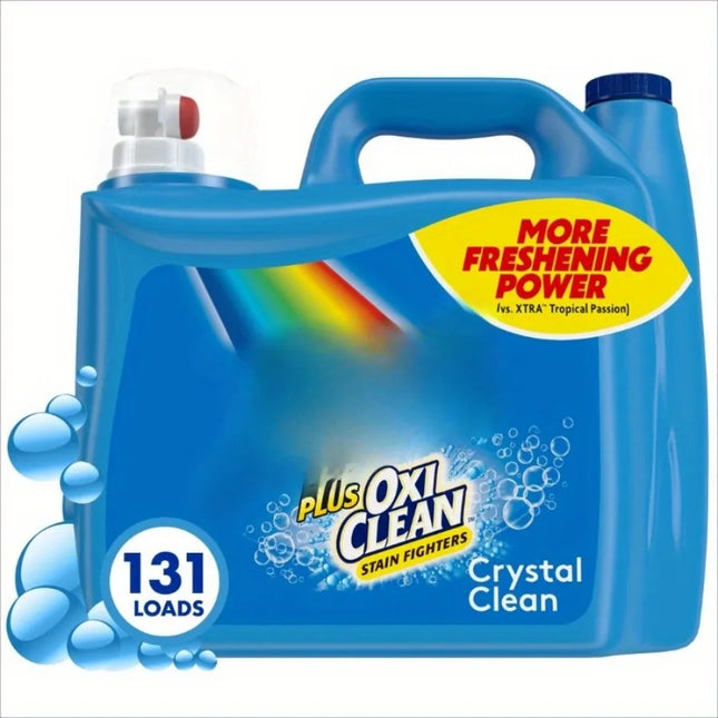 131loads Laundry Detergent, 203.1 fl oz, Removes stains, Brightens whites