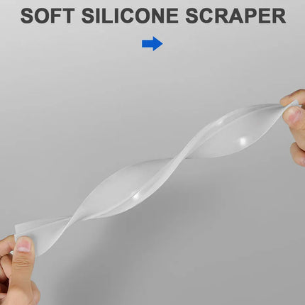 SEAMETAL Car Flexible Soft Silicone Water Wiper Car Window Cleaning Glass Scraper Handy Squeegee Auto Blade Clean Scraping Tools