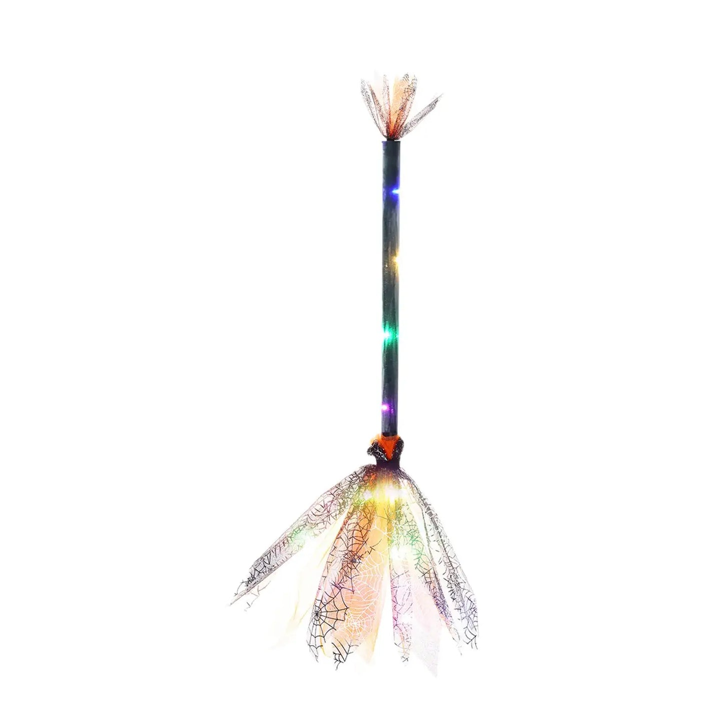 Enchanting LED Witch Broom – Magical Halloween Party Prop