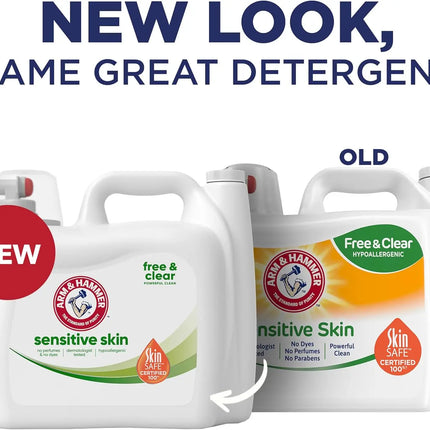 Sensitive Skin Free & Clear Liquid Laundry Detergent, 140 Loads, 140oz