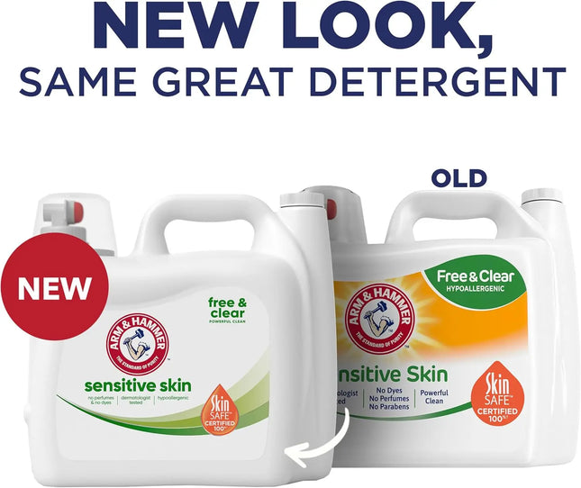 Sensitive Skin Free & Clear Liquid Laundry Detergent, 140 Loads, 140oz