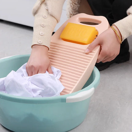 Thickened Wash Board with Soap Holder Design Laundry Boards Dirty Clothes Underwear Lingerie Cleaning Hand Wash Laundry Boards - E-menage
