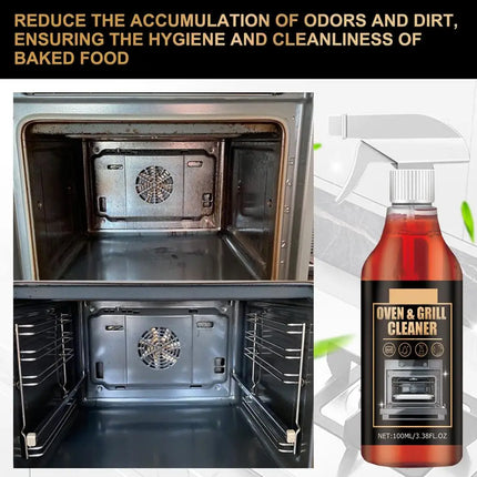Nettoyant Moussant Puissant Four, Gril & Micro-ondes 100ML – Élimine Graisse, Odeurs & Dépôts Tenaces