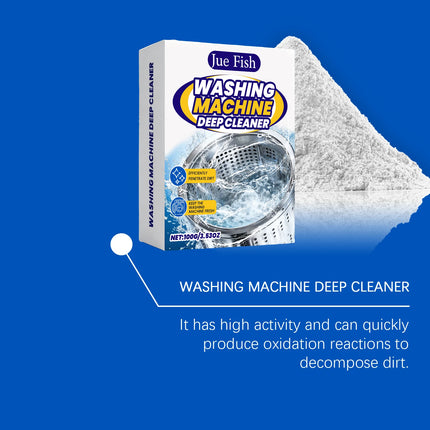 JUE-FISH Washing Machine Cleaner Powerful Remove Limescale Restore Shiny Eliminate Odor Freshing Laundry Machine Cleaning Powder