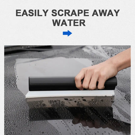 SEAMETAL Car Flexible Soft Silicone Water Wiper Car Window Cleaning Glass Scraper Handy Squeegee Auto Blade Clean Scraping Tools
