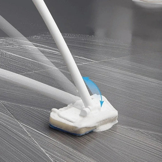 Cleaning Brushes Bathroom Accessories Wall Cleaning Sponge Hanging Long Handle Removable Floor Bathtub Home Household