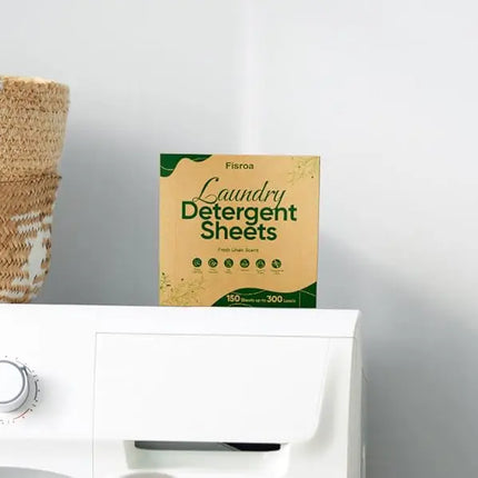 Travel Laundry Detergent Sheets 300 Loads Eco-friendly Washing Detergent Sheets Plastic-Free Washer Sheets, Fresh Linen